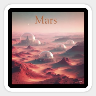 Mars or Bust . Sticker